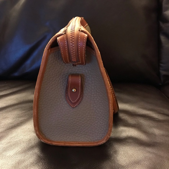 Vintage Dooney & Bourke AWL Satchel Taupe Mushroom Color - Picture 4 of 9
